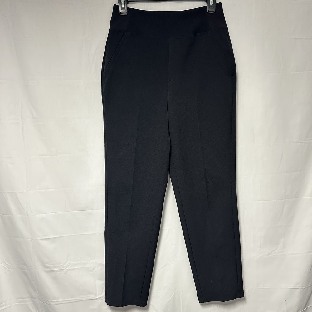 Athleta Size 0 Endless High Rise Straight Pants Black Athleisure Quiet Lux Chic